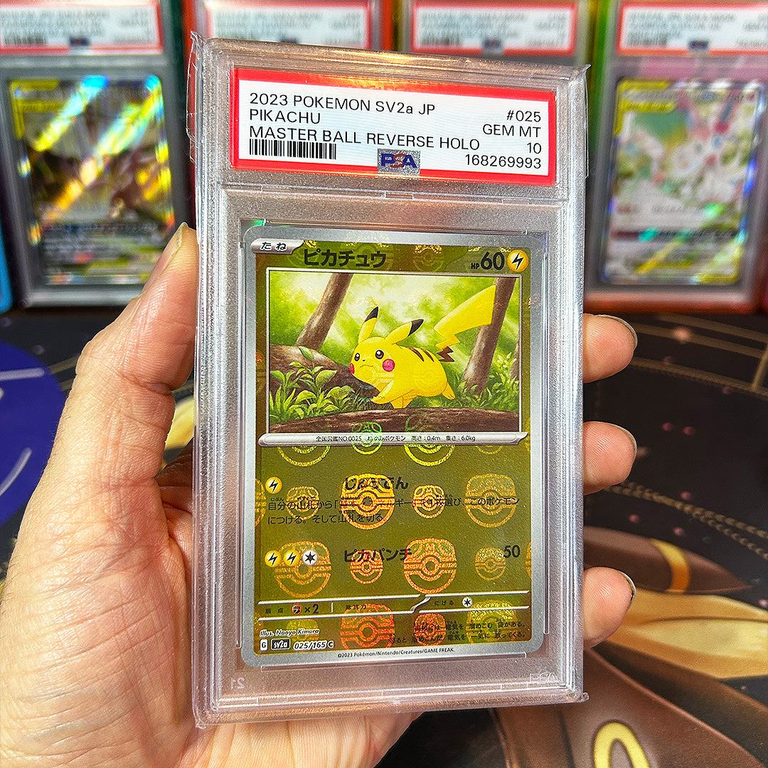 PSA 10 JPN 151 Pikachu Master Ball Rocket Race! *PLEASE READ*