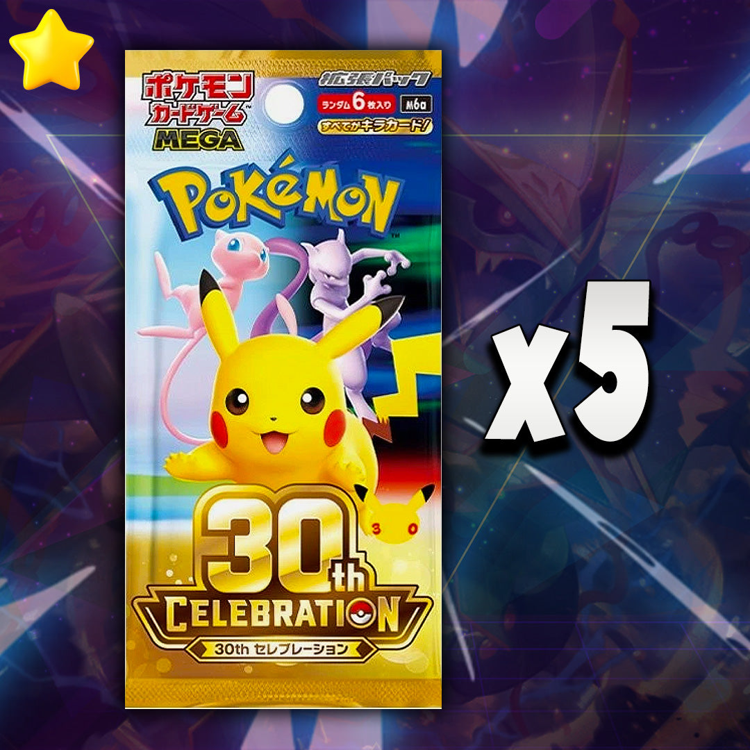 5 x JPN 30th Anniversary Booster Packs (Bonus Available) - Ripped Live *PLEASE READ*